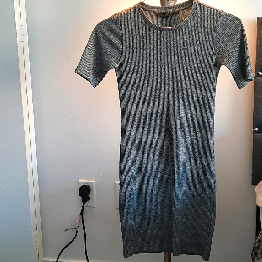 Ribbed short dress
